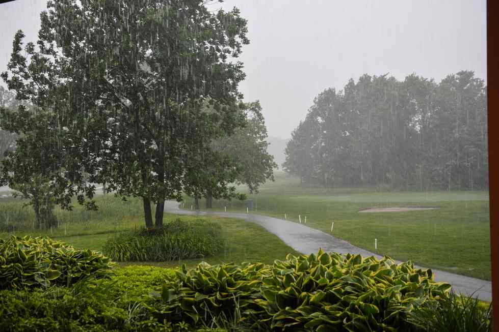 Rain on The Meadows golf course